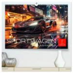 Sportwagen Fantasien (hochwertiger Premium Wandkalender 2026 DIN A2 quer), Kunstdruck in Hochglanz