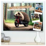 Igel-Abenteuer (hochwertiger Premium Wandkalender 2026 DIN A2 quer), Kunstdruck in Hochglanz