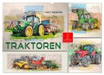 Traktoren - mein Kalender (Wandkalender 2026 DIN A2 quer), CALVENDO Monatskalender