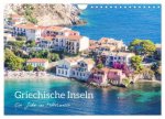 Griechische Inseln - Ein Jahr im Mittelmeer (Wandkalender 2026 DIN A4 quer), CALVENDO Monatskalender