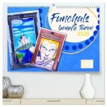 Funchals bemalte Türe (hochwertiger Premium Wandkalender 2026 DIN A2 quer), Kunstdruck in Hochglanz