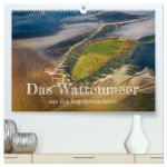 Das Wattenmeer aus der Vogelperspektive (hochwertiger Premium Wandkalender 2026 DIN A2 quer), Kunstdruck in Hochglanz