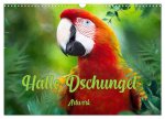 Hallo Dschungel - Artwork (Wandkalender 2026 DIN A3 quer), CALVENDO Monatskalender