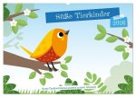 Süße Tierkinder (Wandkalender 2026 DIN A2 quer), CALVENDO Monatskalender