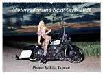 Motorräder und Sexy Girls (Wandkalender 2026 DIN A2 quer), CALVENDO Monatskalender