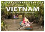 VIETNAM - Im Land des aufsteigenden Drachens (Tischkalender 2026 DIN A5 quer), CALVENDO Monatskalender