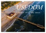 USEDOM Die drei Seebäder Ahlbeck - Heringsdorf - Bansin (Wandkalender 2026 DIN A3 quer), CALVENDO Monatskalender