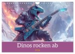Dinos rocken ab (Wandkalender 2026 DIN A4 quer), CALVENDO Monatskalender