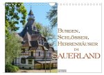 Burgen, Schlösser, Herrenhäuer im Sauerland (Wandkalender 2026 DIN A4 quer), CALVENDO Monatskalender