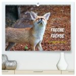 Freche Füchse - lustige Sprüche (hochwertiger Premium Wandkalender 2026 DIN A2 quer), Kunstdruck in Hochglanz