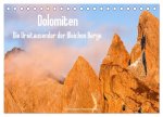 Dolomiten - Die Dreitausender der Bleichen Berge (Tischkalender 2026 DIN A5 quer), CALVENDO Monatskalender
