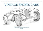 Vintage Sports Cars (Wandkalender 2026 DIN A2 quer), CALVENDO Monatskalender
