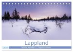Lappland - Winterwandern Impressionen (Tischkalender 2026 DIN A5 quer), CALVENDO Monatskalender