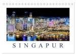Singapur - Asiatische Metropole bei Nacht (Tischkalender 2026 DIN A5 quer), CALVENDO Monatskalender