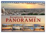 Europäische Metropolen - Panoramen (Tischkalender 2026 DIN A5 quer), CALVENDO Monatskalender