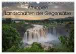Äthiopien Landschaften der Gegensätze (Wandkalender 2026 DIN A3 quer), CALVENDO Monatskalender