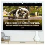 Freies Formenspiel (hochwertiger Premium Wandkalender 2026 DIN A2 quer), Kunstdruck in Hochglanz