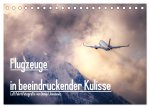 Flugzeuge in beeindruckender Kulisse (Tischkalender 2026 DIN A5 quer), CALVENDO Monatskalender