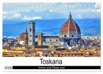 Toskana - Immer eine Reise wert (Tischkalender 2026 DIN A5 quer), CALVENDO Monatskalender