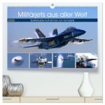 Militärjets aus aller Welt (hochwertiger Premium Wandkalender 2026 DIN A2 quer), Kunstdruck in Hochglanz