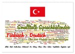 Smalltalk Sprachkalender Türkisch-Deutsch (Wandkalender 2026 DIN A2 quer), CALVENDO Monatskalender