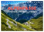 ALPENPÄSSE Österreich - Schweiz - Italien (Tischkalender 2026 DIN A5 quer), CALVENDO Monatskalender