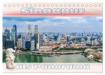 Singapur als Panorama (Tischkalender 2026 DIN A5 quer), CALVENDO Monatskalender