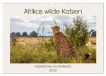 Afrikas wilde Katzen (Wandkalender 2026 DIN A3 quer), CALVENDO Monatskalender