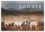 Schafe - Raues Wetter, weiche Wolle (Tischkalender 2026 DIN A5 quer), CALVENDO Monatskalender