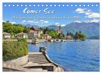 Comer See - Mediterraner Charme in alpiner Landschaft (Tischkalender 2026 DIN A5 quer), CALVENDO Monatskalender