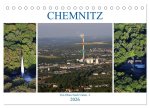 Chemnitz - Von Oben Nach Unten (Tischkalender 2026 DIN A5 quer), CALVENDO Monatskalender