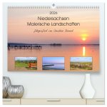 Niedersachsen - Malerische Landschaften (hochwertiger Premium Wandkalender 2026 DIN A2 quer), Kunstdruck in Hochglanz