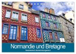 Normandie und Bretagne-faszinierend abwechslungsreich (Tischkalender 2026 DIN A5 quer), CALVENDO Monatskalender