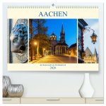 Aachen - die Kaiserstadt am Dreiländereck (hochwertiger Premium Wandkalender 2026 DIN A2 quer), Kunstdruck in Hochglanz