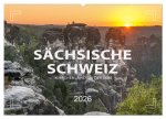 SÄCHSISCHE SCHWEIZ - Märchenland an der Elbe (Wandkalender 2026 DIN A2 quer), CALVENDO Monatskalender