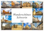 Wunderschönes Schwerin (Tischkalender 2026 DIN A5 quer), CALVENDO Monatskalender