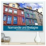 Normandie und Bretagne-faszinierend abwechslungsreich (hochwertiger Premium Wandkalender 2026 DIN A2 quer), Kunstdruck in Hochglanz
