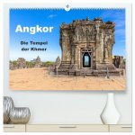 Angkor - Die Tempel der Khmer (hochwertiger Premium Wandkalender 2026 DIN A2 quer), Kunstdruck in Hochglanz