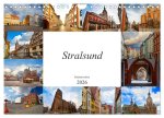 Stralsund Stadtansichten (Wandkalender 2026 DIN A4 quer), CALVENDO Monatskalender