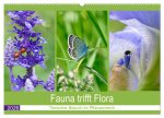 Fauna trifft Flora - Tierischer Besuch im Pflanzenreich (Wandkalender 2026 DIN A2 quer), CALVENDO Monatskalender