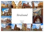 Stralsund Stadtansichten (Tischkalender 2026 DIN A5 quer), CALVENDO Monatskalender