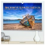 Schiffswracks - morbide Schönheiten (hochwertiger Premium Wandkalender 2026 DIN A2 quer), Kunstdruck in Hochglanz