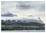 Grönland - Felsen, Eis und bunte Häuser (Wandkalender 2026 DIN A2 quer), CALVENDO Monatskalender