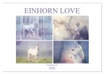 Einhorn Love - Fantasiewelt (Wandkalender 2026 DIN A2 quer), CALVENDO Monatskalender