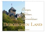 Burgen, Schlösser, Herrenhäuser im Bergischen Land (Wandkalender 2026 DIN A2 quer), CALVENDO Monatskalender
