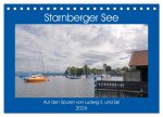 Starnberger See - Auf den Spuren von Ludwig II. und Sisi (Tischkalender 2026 DIN A5 quer), CALVENDO Monatskalender
