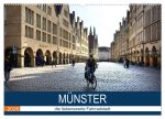 Münster - die liebenswerte Fahrradstadt (Wandkalender 2026 DIN A2 quer), CALVENDO Monatskalender