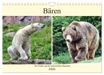 Bären - Der Eisbär und der Kamtschatka-Braunbär (Wandkalender 2026 DIN A4 quer), CALVENDO Monatskalender
