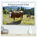 Schwarzwald-Kühe - Die Hinterwälder (hochwertiger Premium Wandkalender 2026 DIN A2 quer), Kunstdruck in Hochglanz