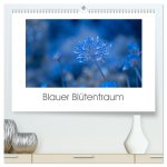 Blauer Blütentraum (hochwertiger Premium Wandkalender 2026 DIN A2 quer), Kunstdruck in Hochglanz